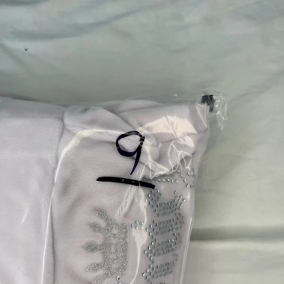 Y2K Juicy Couture baby pink ballet velour vintage tracksuit pant size small - Picture 8 of 8